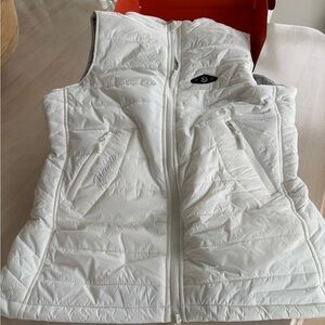 White Heated Puffer Vest - Lightweight Warmth